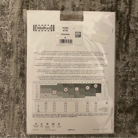 BNWT Wolford Individual 10 Tights - Picture 2 of 3